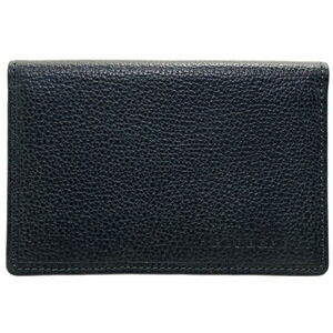 Burberry Card Case, Business Holder, Leather, Dark Green, BURBERRY Bi-fold IC...